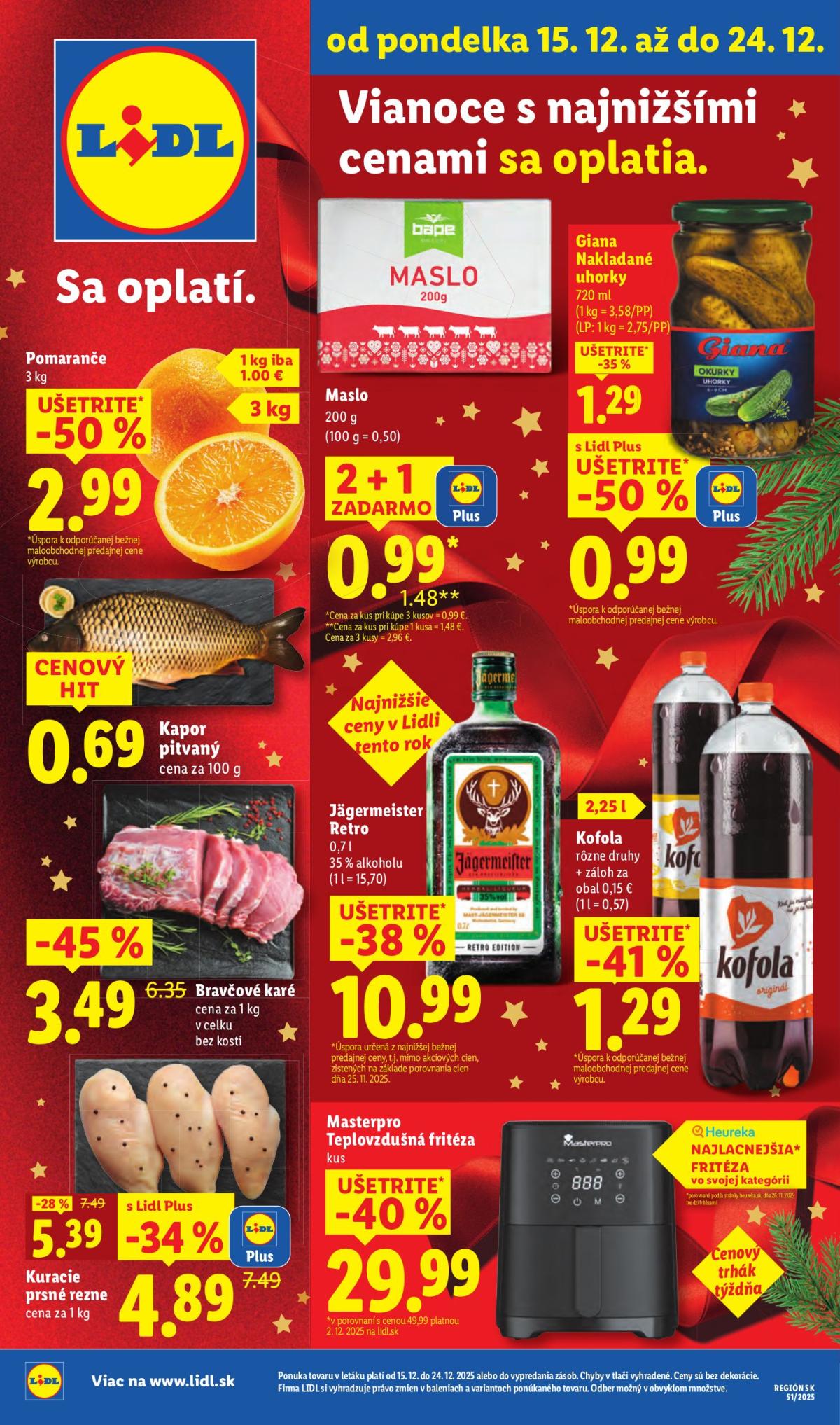 Leták Lidl platný od 15.12. do 24.12.