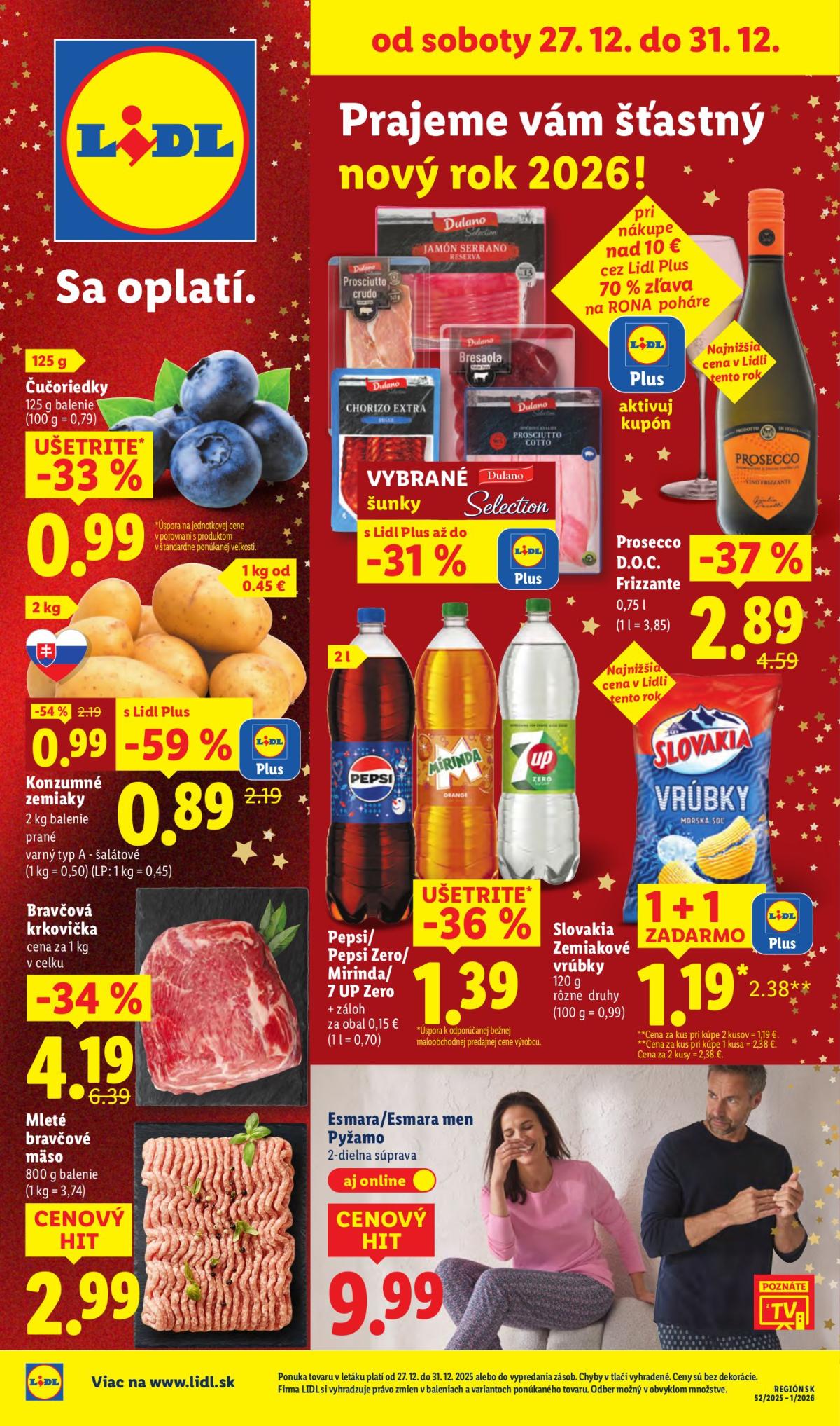 Leták Lidl platný od 27.12. do 31.12.
