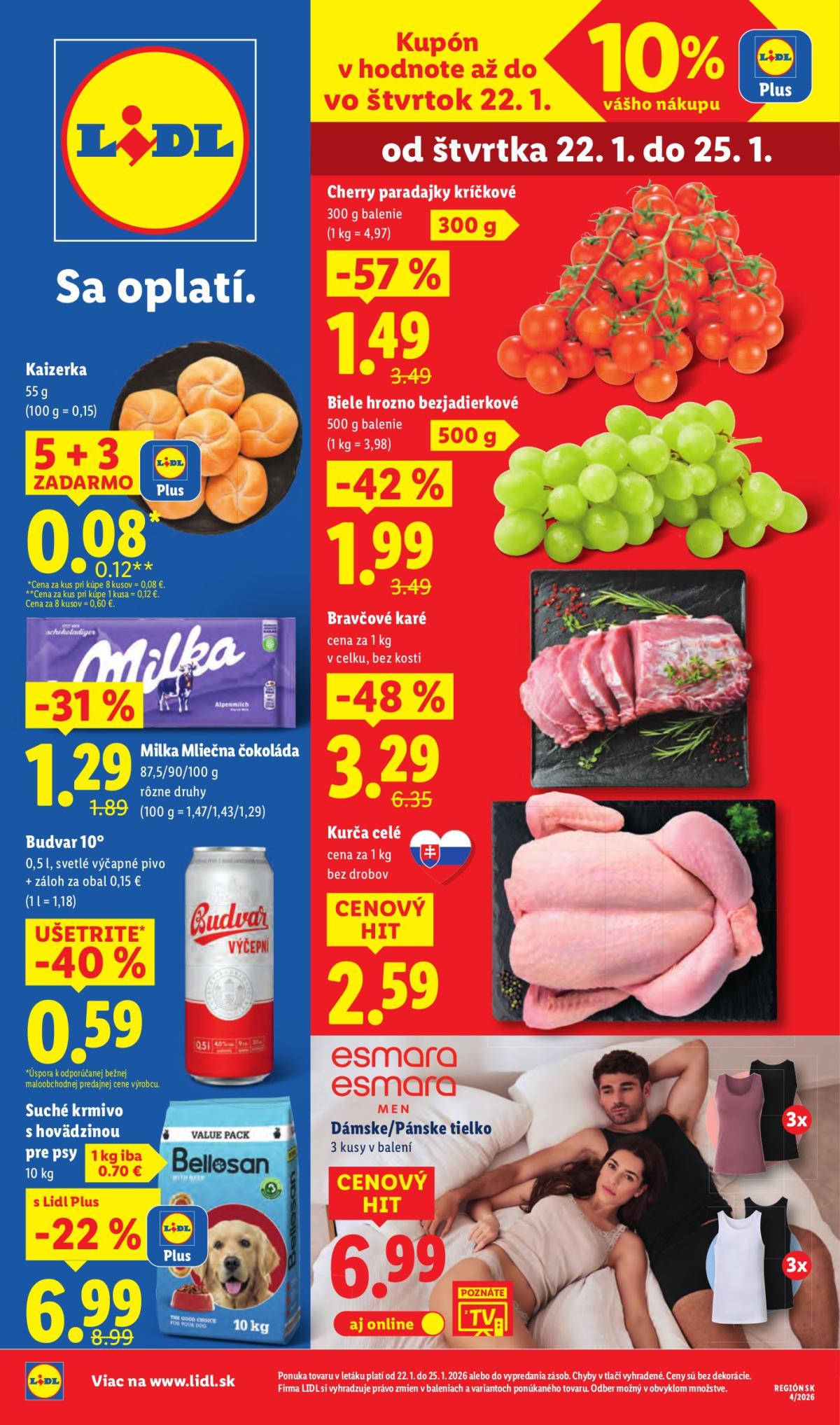 Leták Lidl platný od 22.01. do 25.01.