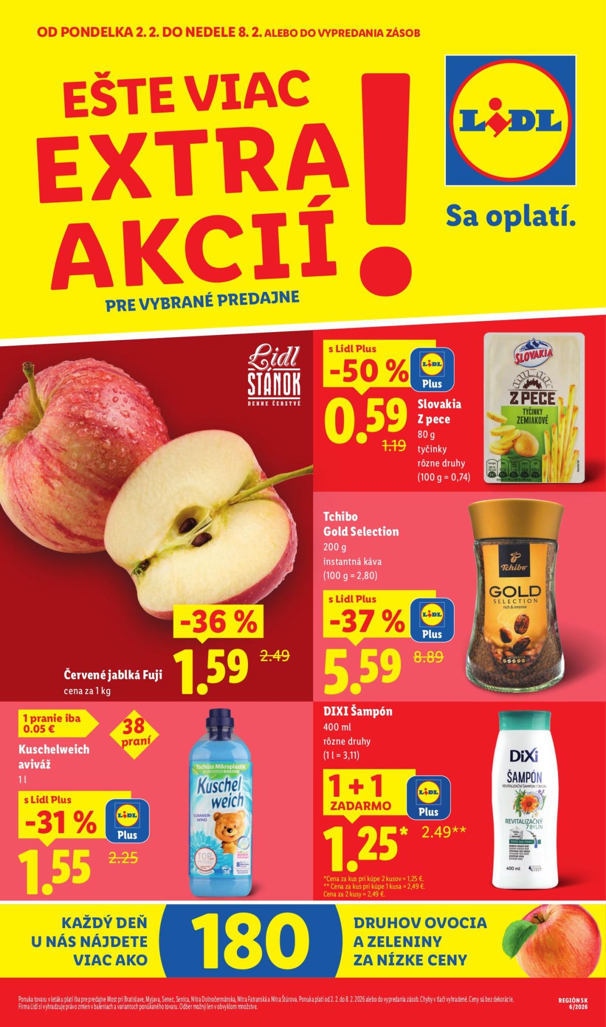 Leták Lidl - Špeciálne akcie - vybrané predajne platný od 02.02.2026 do 08.02.2026