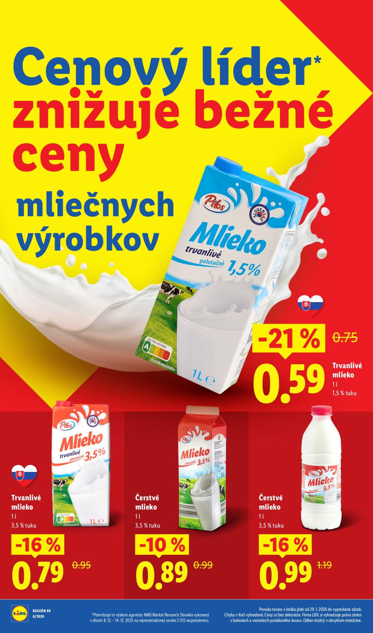 Leták Lidl - Cenový líder zlacňuje platný od 05.02.2026 do 31.12.2026