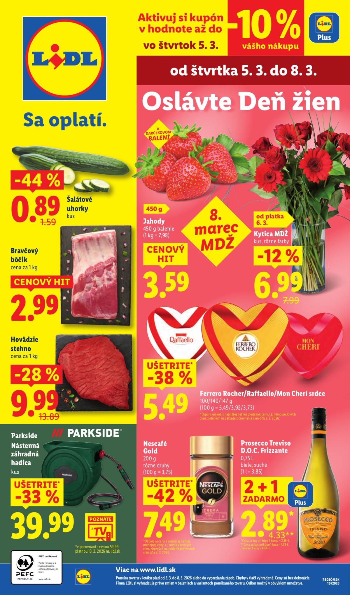 Leták Lidl platný od 05.03.2026 do 08.03.2026
