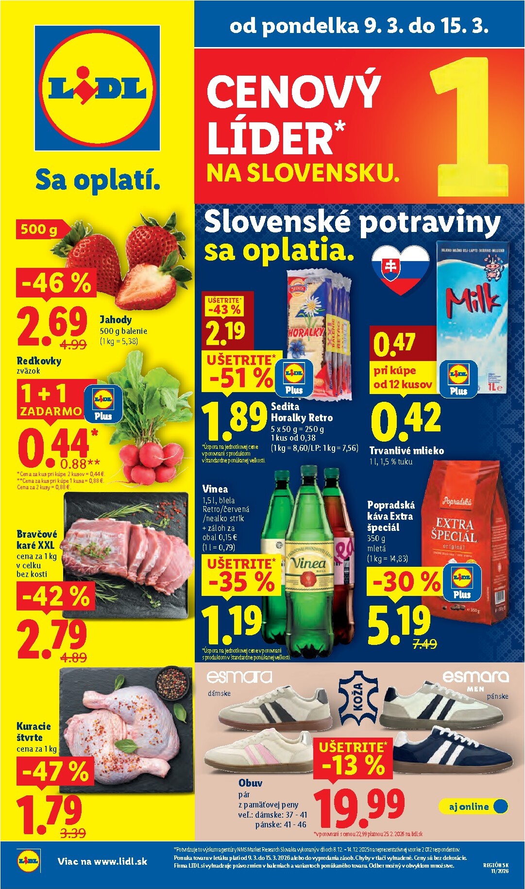 Leták Lidl platný od 09.03.2026 do 15.03.2026