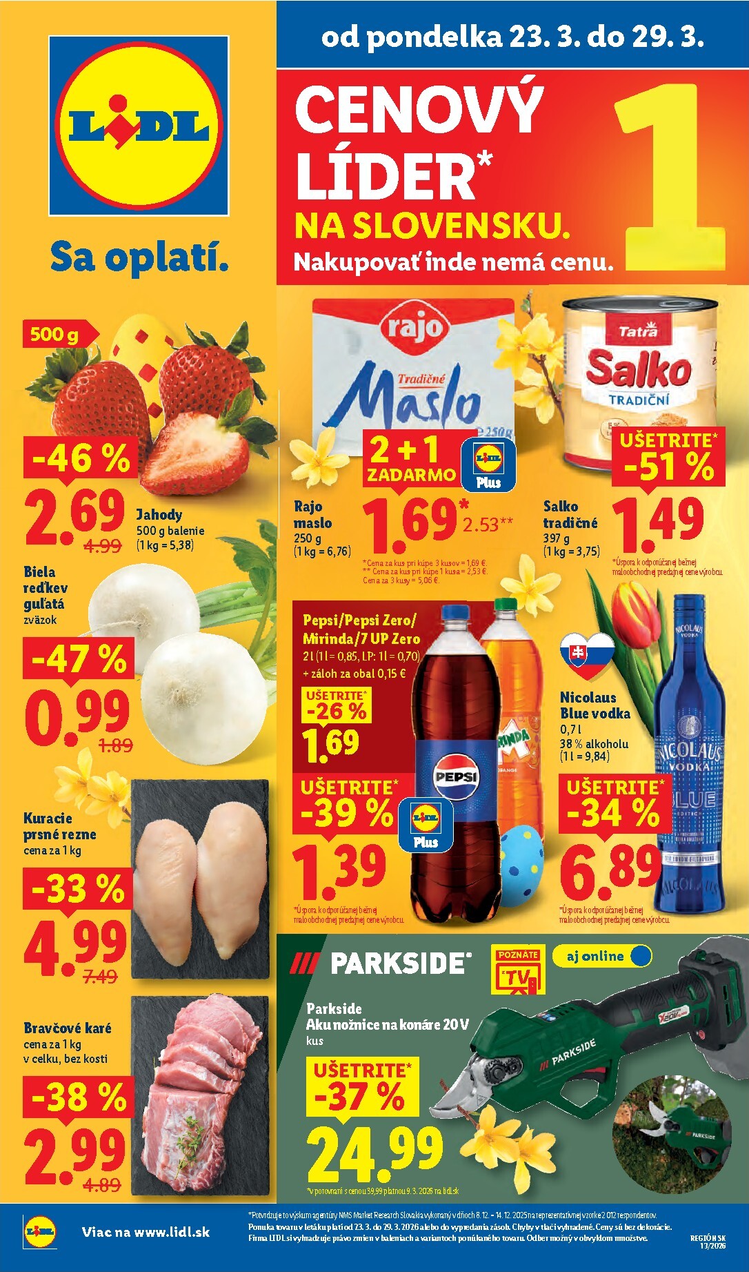 Leták Lidl platný od 23.03.2026 do 29.03.2026