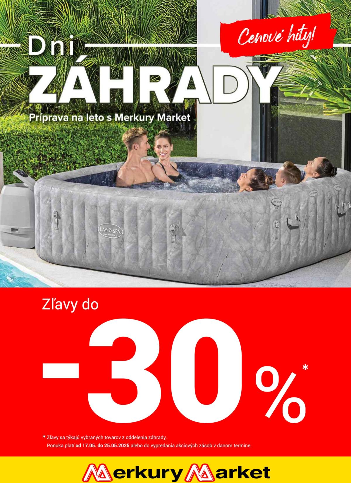 Merkury Market - Dni záhrady leták platný od 17.05. - 25.05.