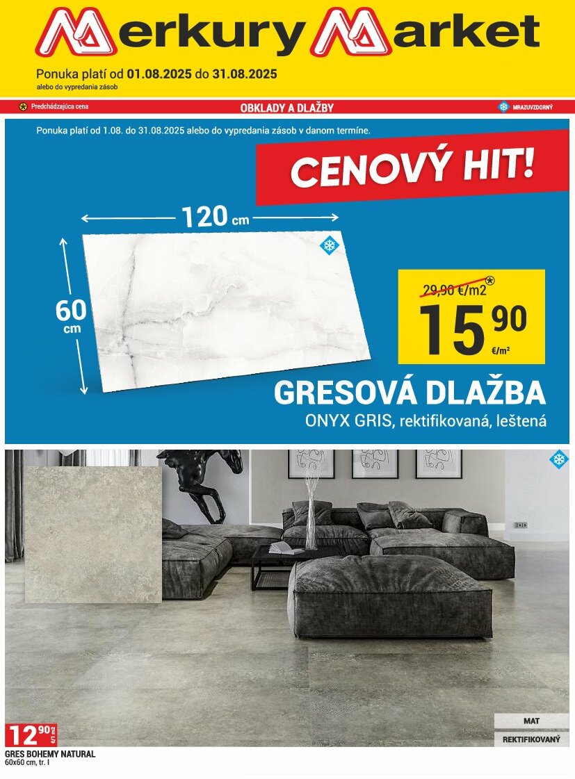 Leták Merkury Market platný od 01.08. do 31.08.