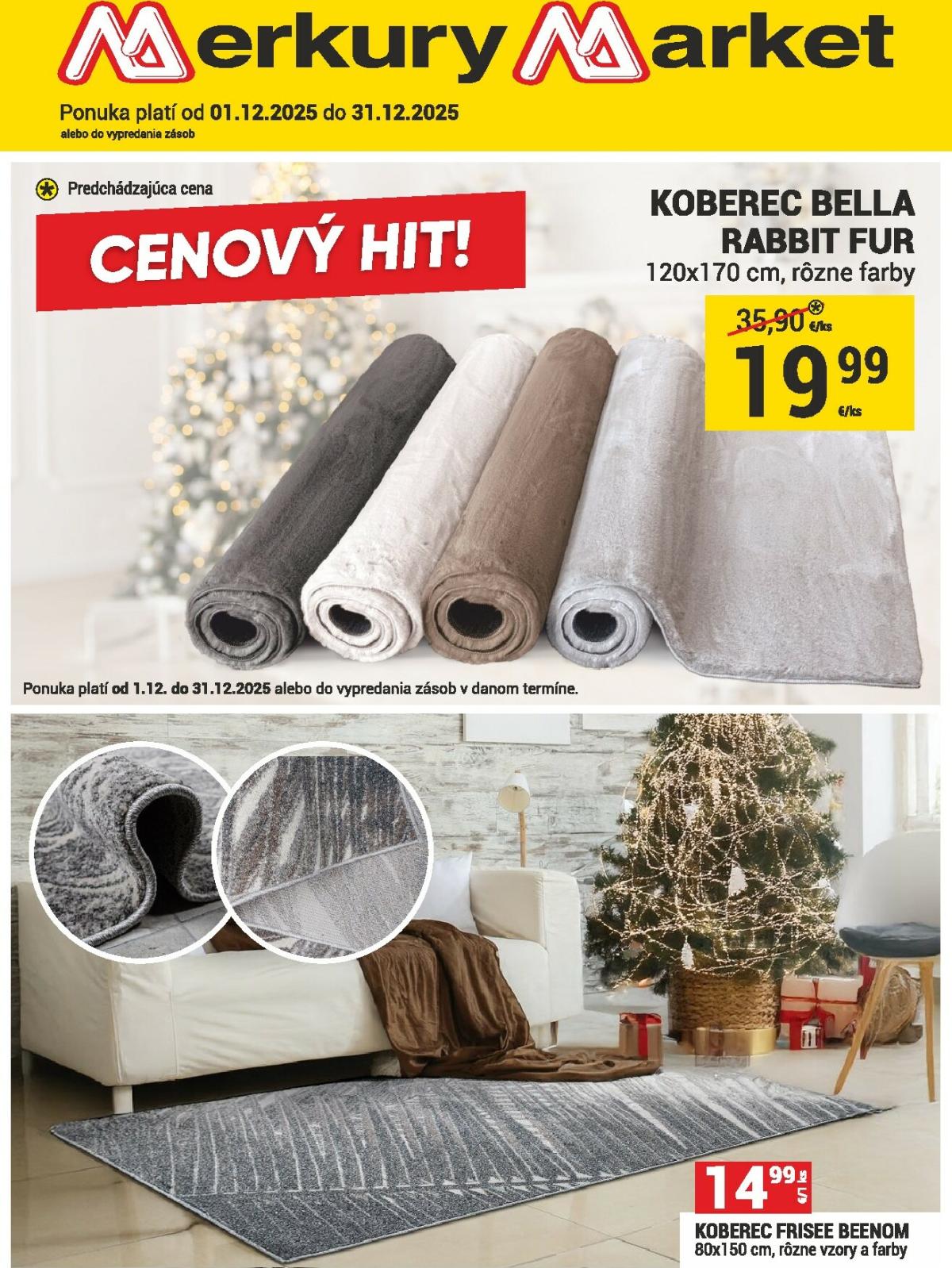 Leták Merkury Market platný od 01.12. do 31.12.