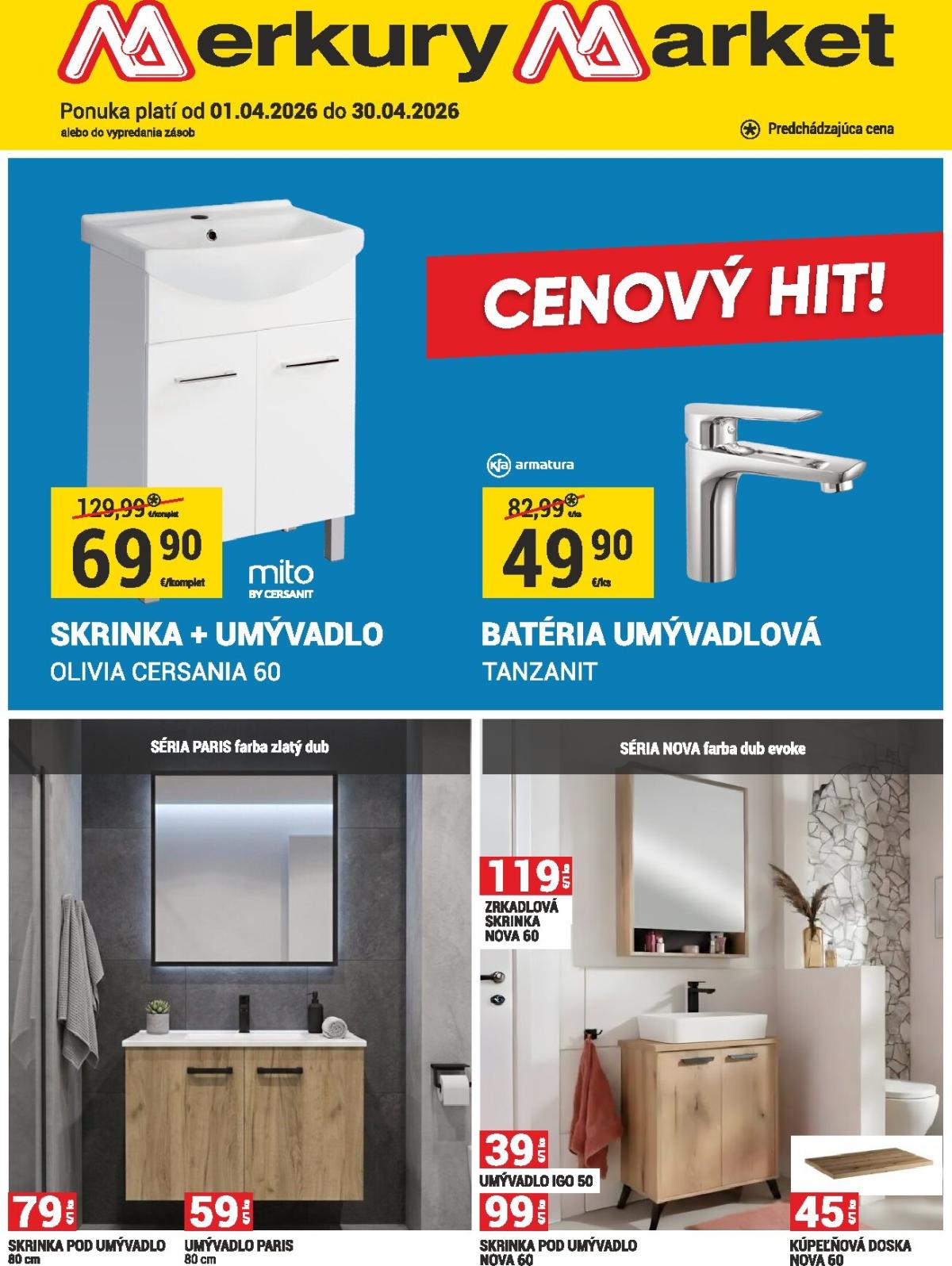 Leták Merkury Market platný od 01.04.2026 do 30.04.2026