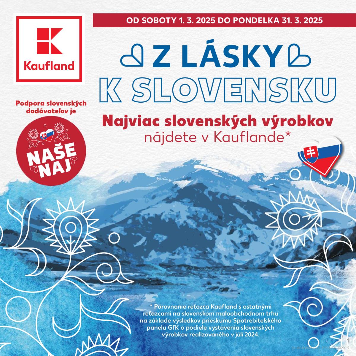 Kaufland - Z lásky k Slovensku leták platný od 01.03. - 31.03.