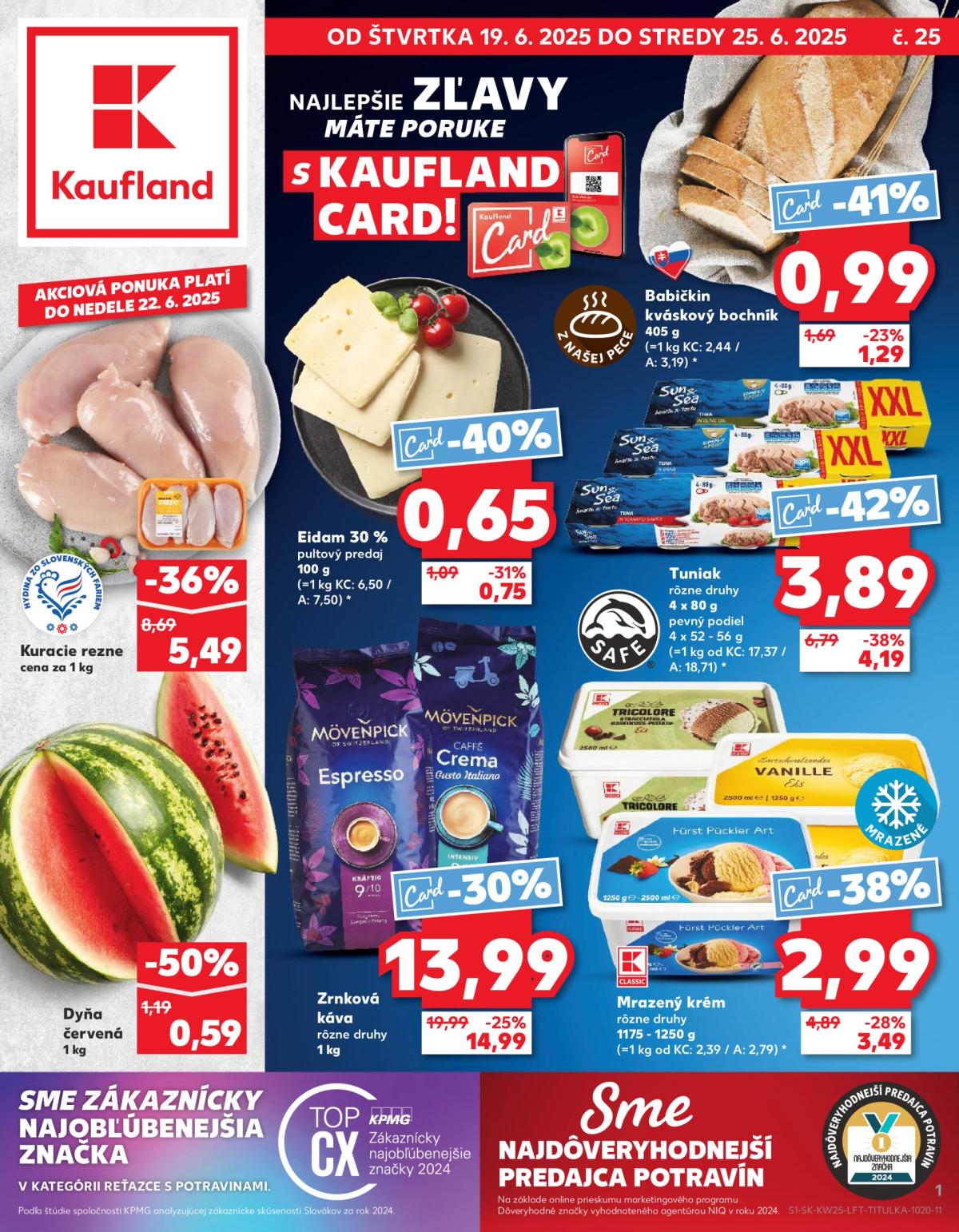 Leták Kaufland platný od 19.06. do 25.06.