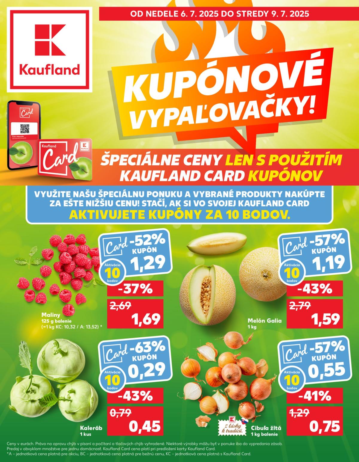 Leták Kaufland - Kupónové vypaľovačky platný od 06.07. do 09.07.