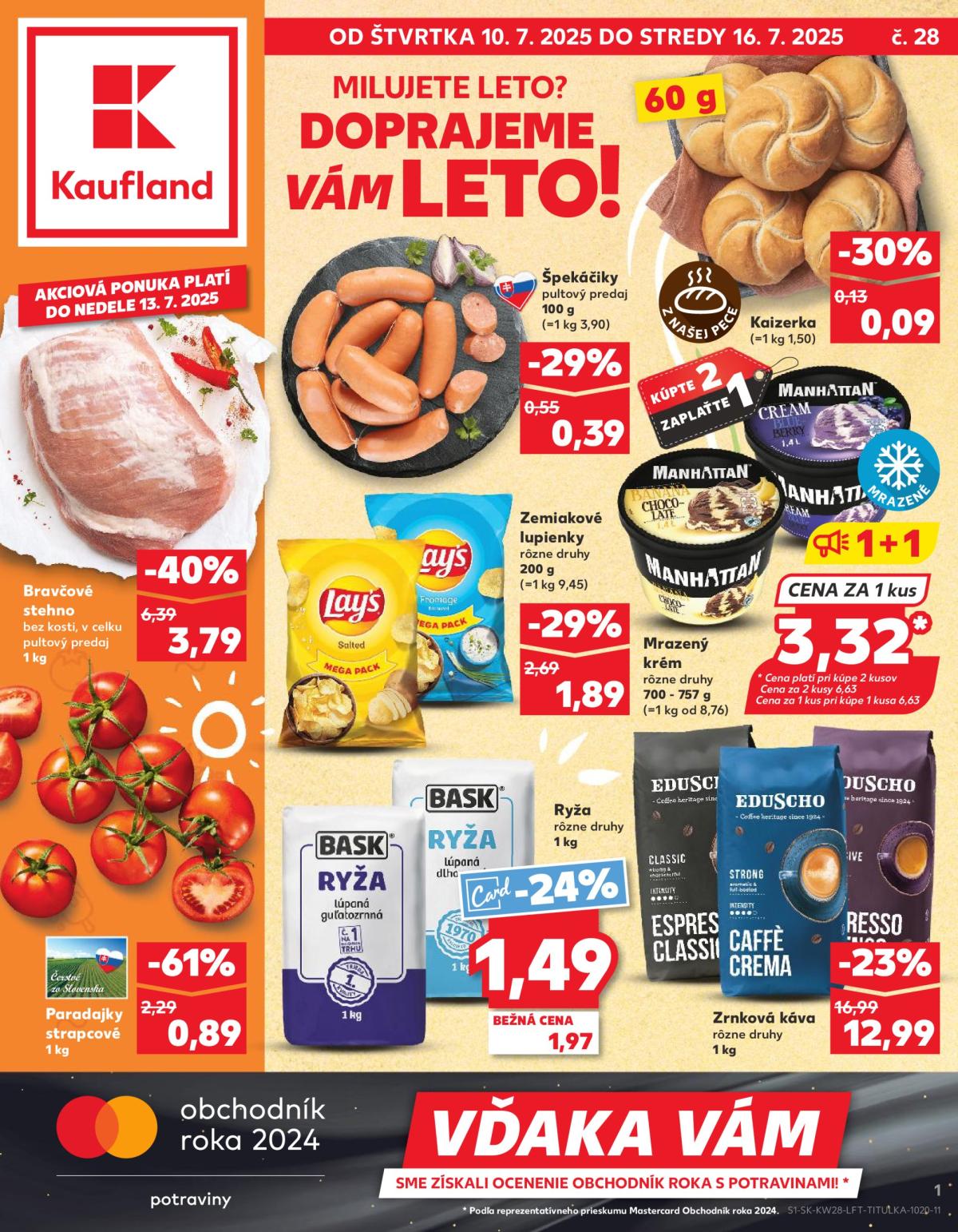 Leták Kaufland platný od 10.07. do 16.07.