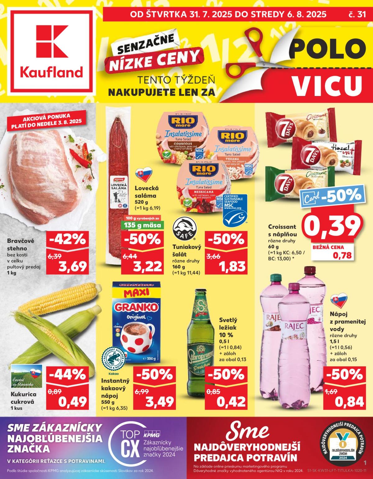 Leták Kaufland platný od 31.07. do 06.08.