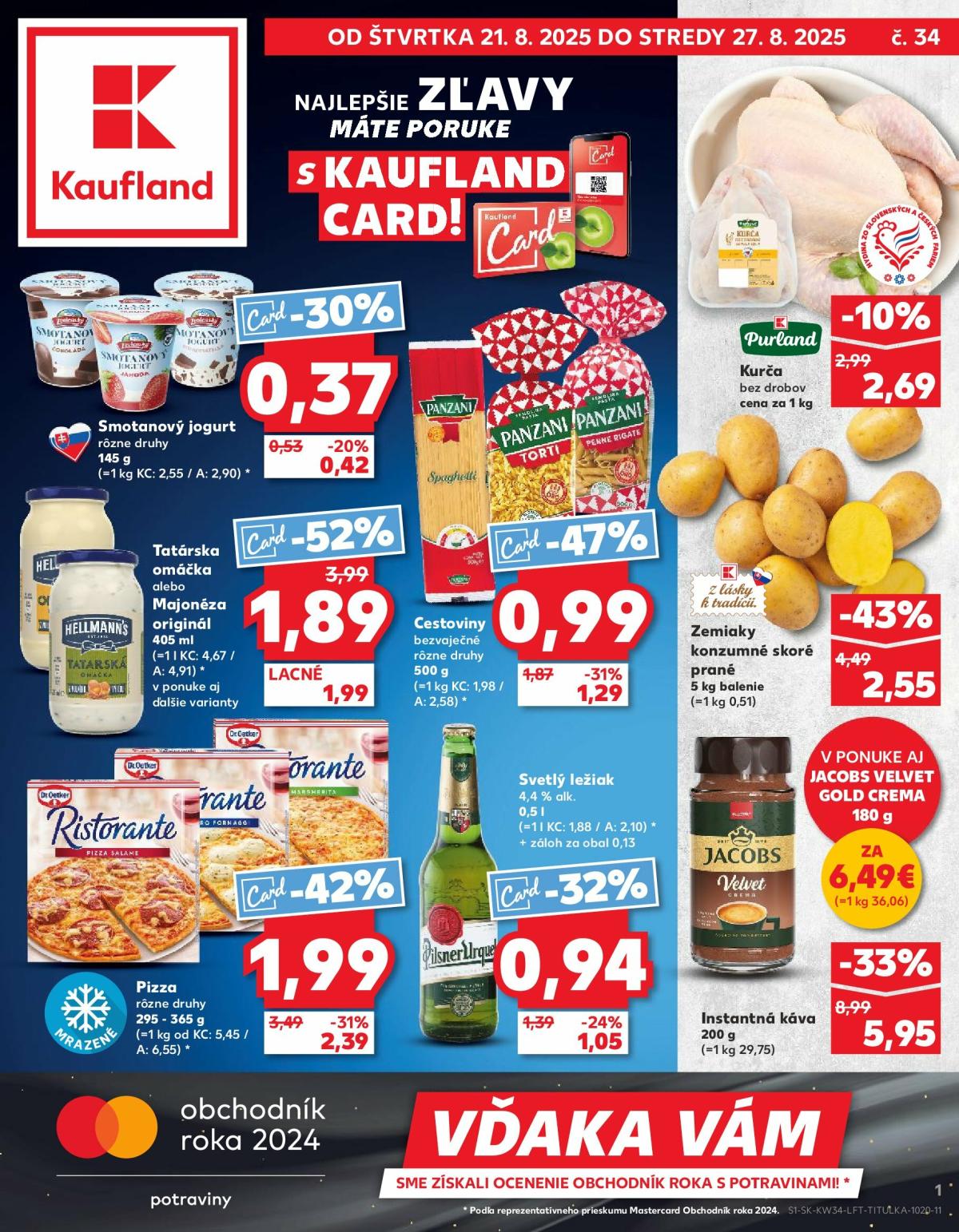 Leták Kaufland platný od 21.08. do 27.08.