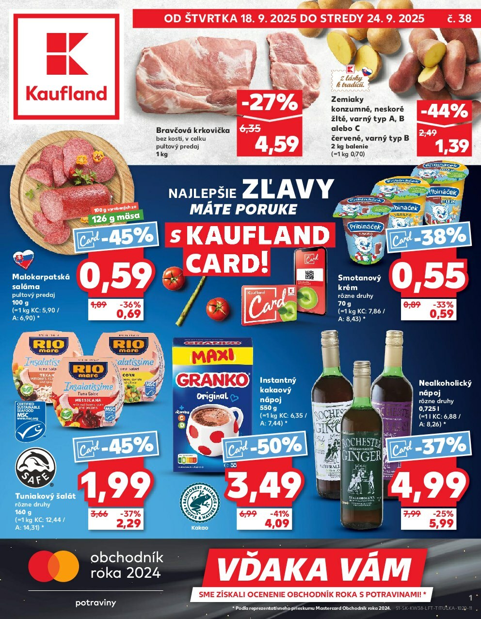 Leták Kaufland platný od 18.09. do 24.09.