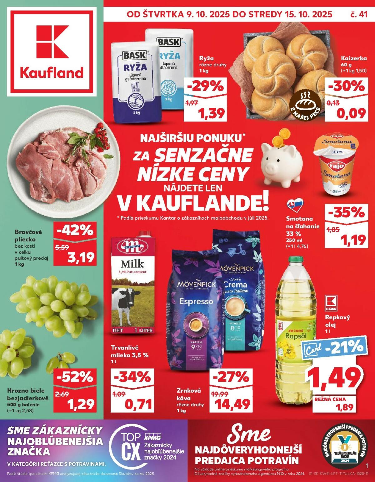 Leták Kaufland platný od 09.10. do 15.10.