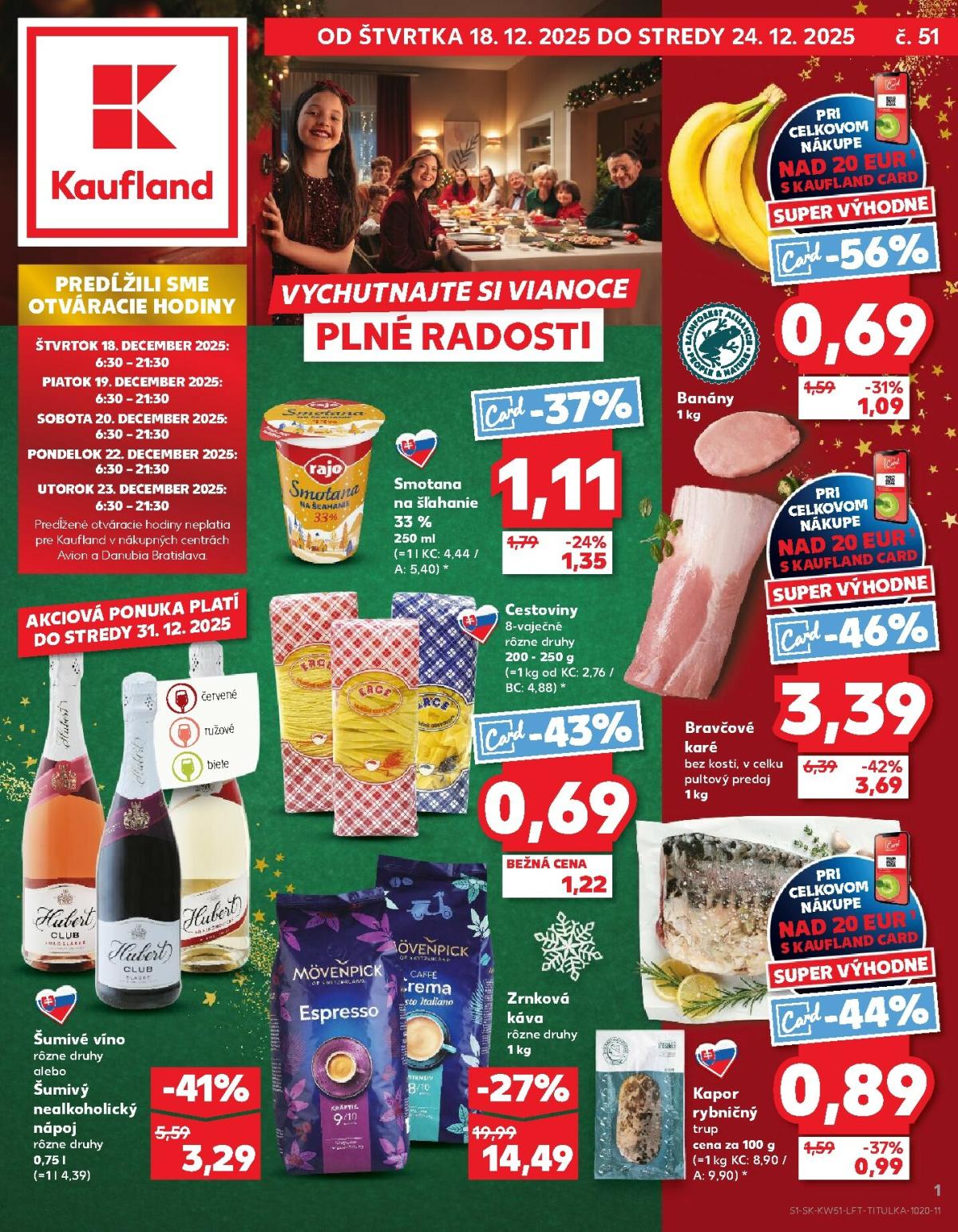 Leták Kaufland platný od 18.12. do 24.12.