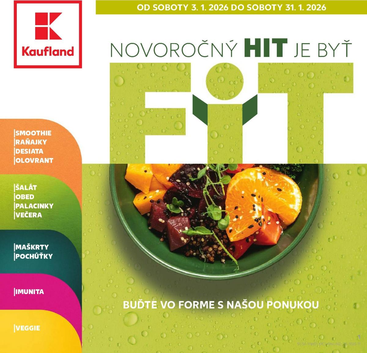 Leták Kaufland - Fit platný od 03.01. do 31.01.