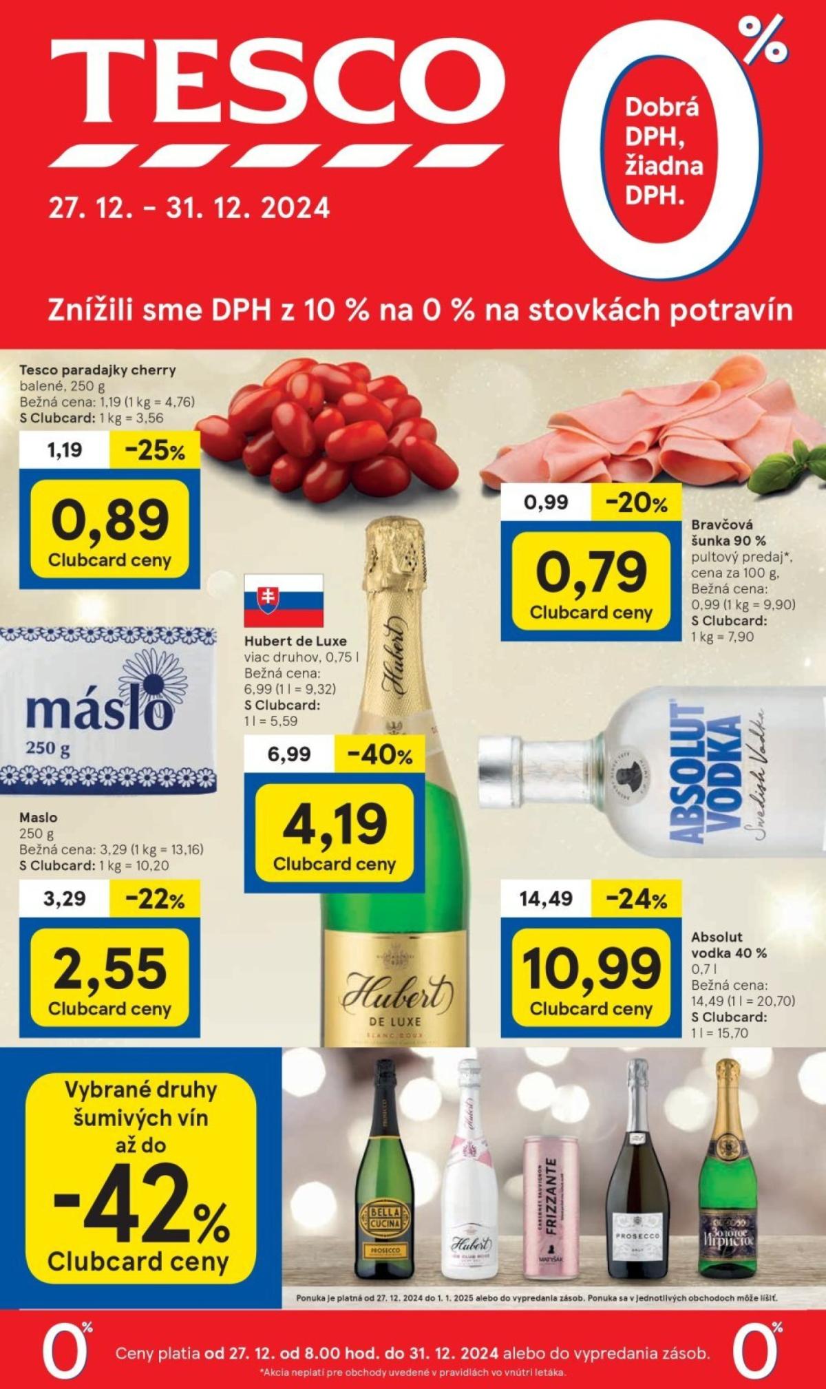 Tesco leták platný od 27.12. - 31.12.