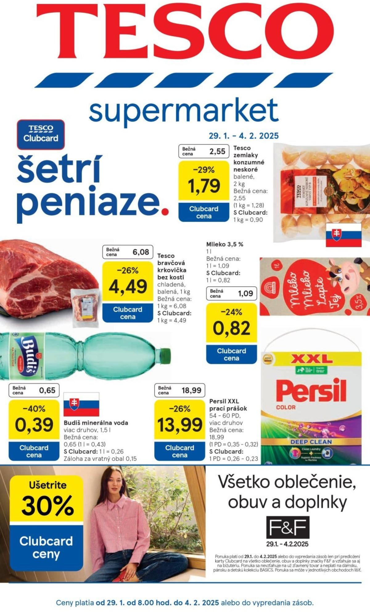 Tesco Supermarket leták platný od 29.01. - 04.02.