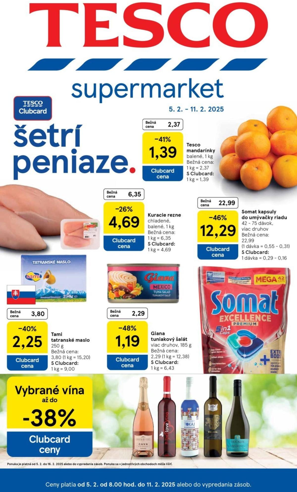 Tesco Supermarket leták platný od 05.02. - 11.02.