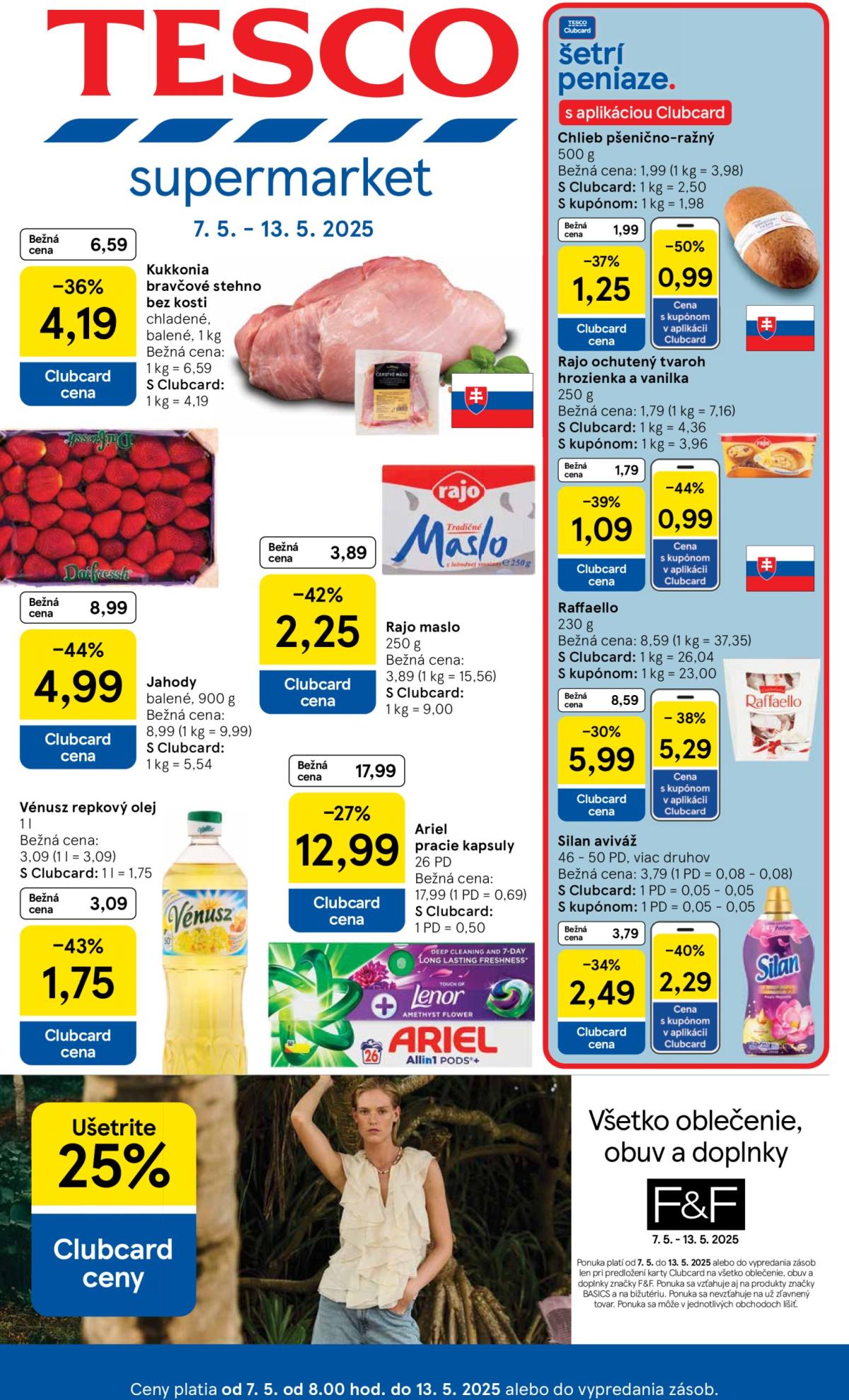 Tesco supermarket leták platný od 07.05. - 13.05.