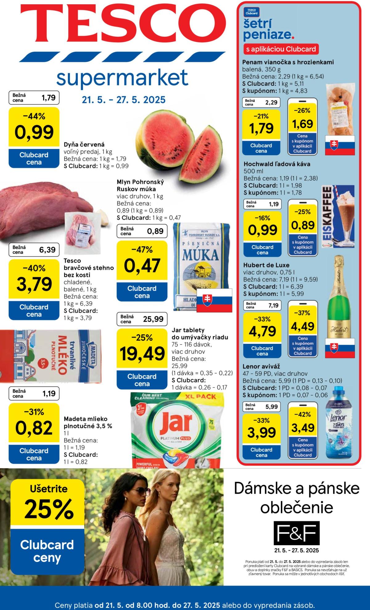 Tesco supermarket leták platný od 21.05. - 27.05.