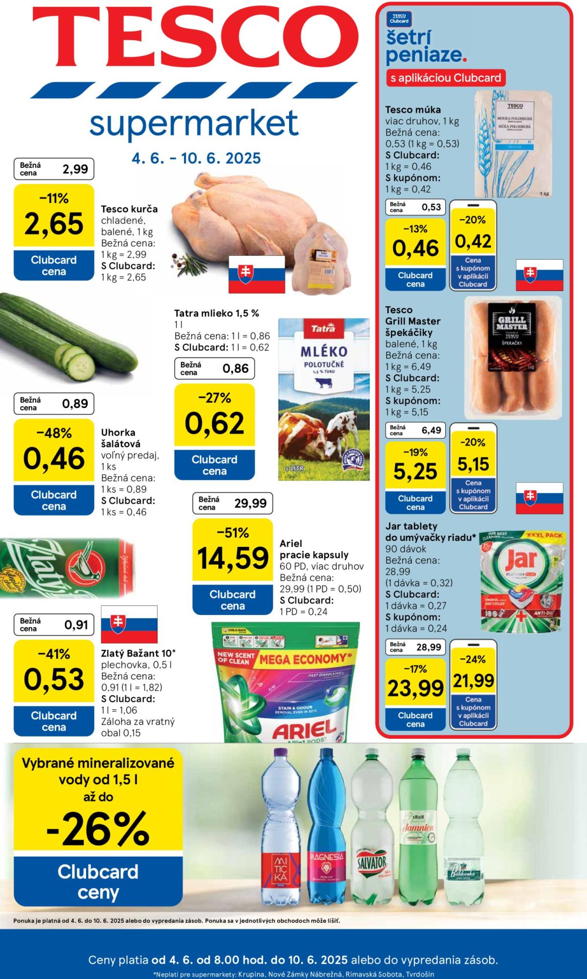 Tesco supermarket leták platný od 04.06. - 10.06.