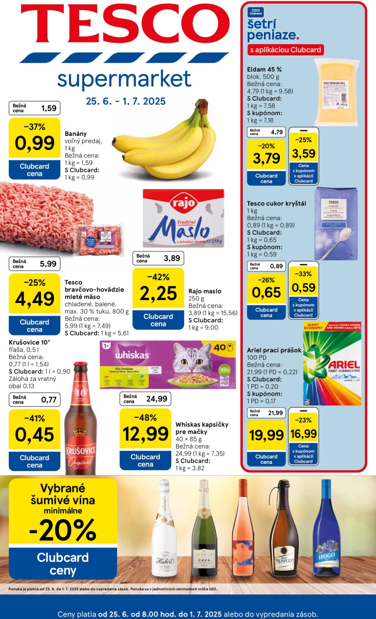 Leták Tesco - Supermarket platný od 25.06. do 01.07.