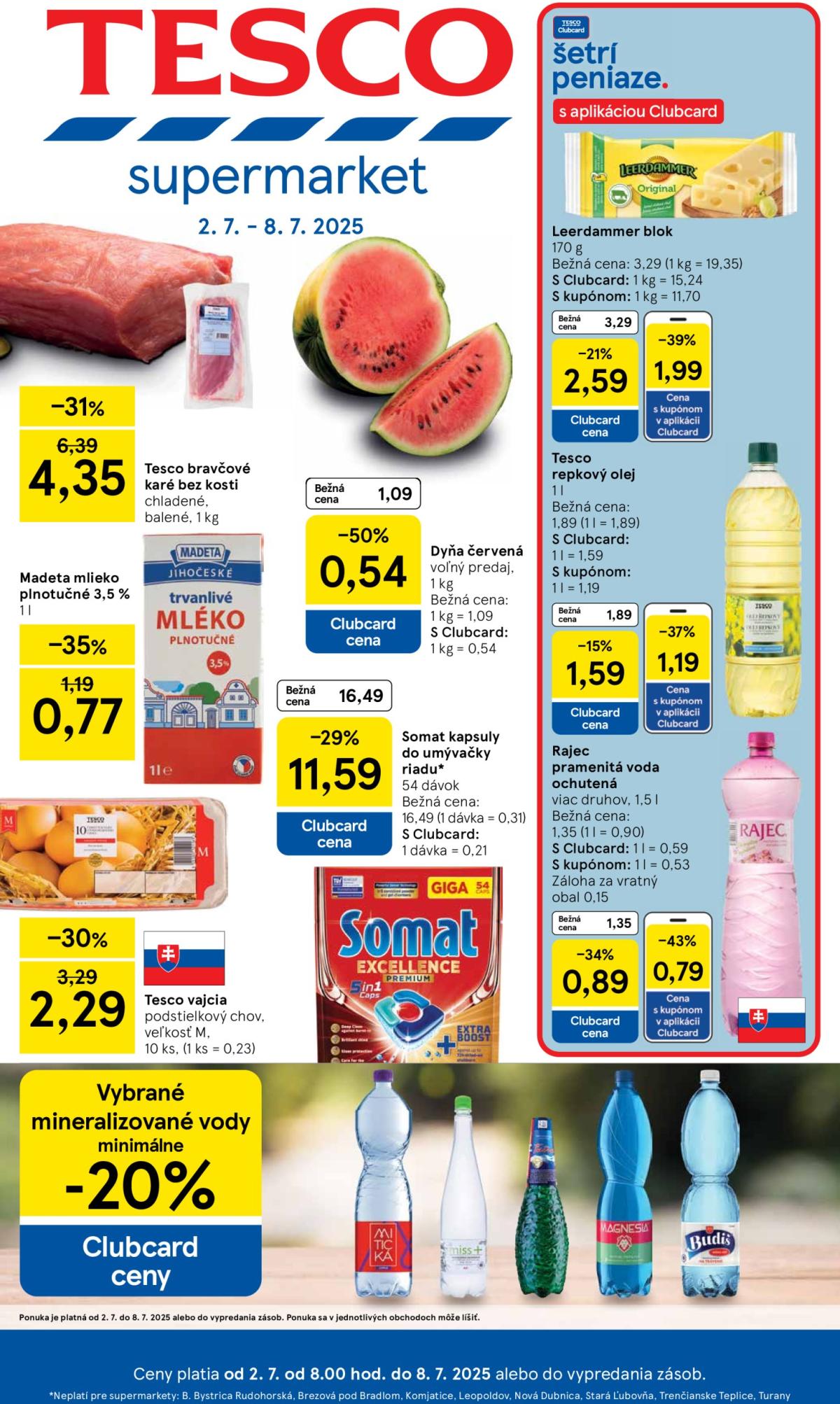 Leták Tesco supermarket platný od 02.07. do 08.07.