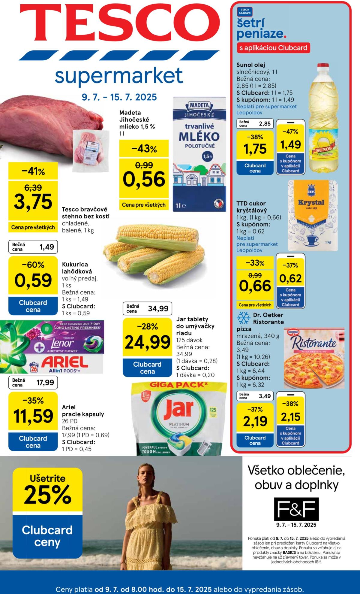 Leták Tesco supermarket platný od 09.07. do 15.07.