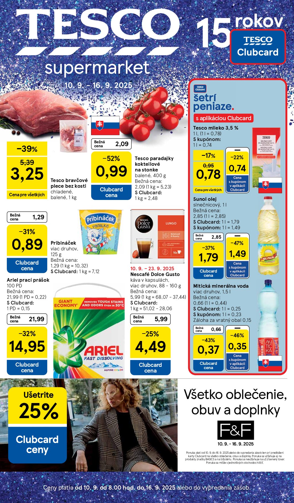 Leták Tesco supermarket platný od 10.09. do 16.09.