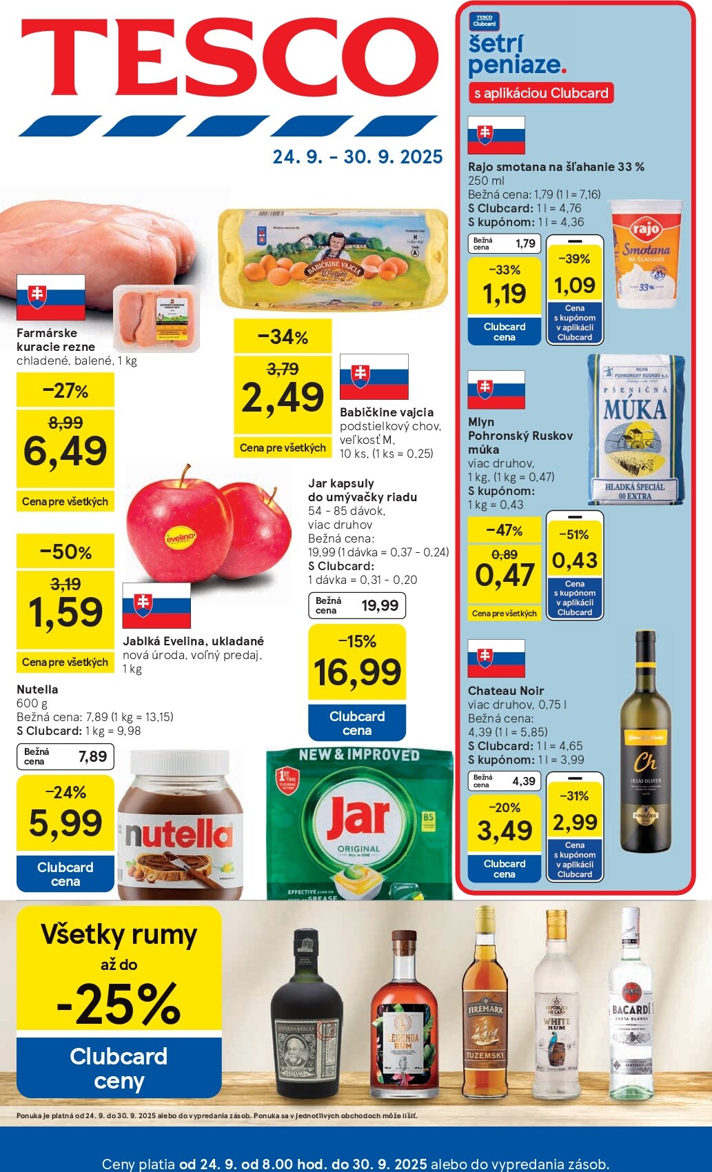 Leták Tesco platný od 24.09. do 30.09.