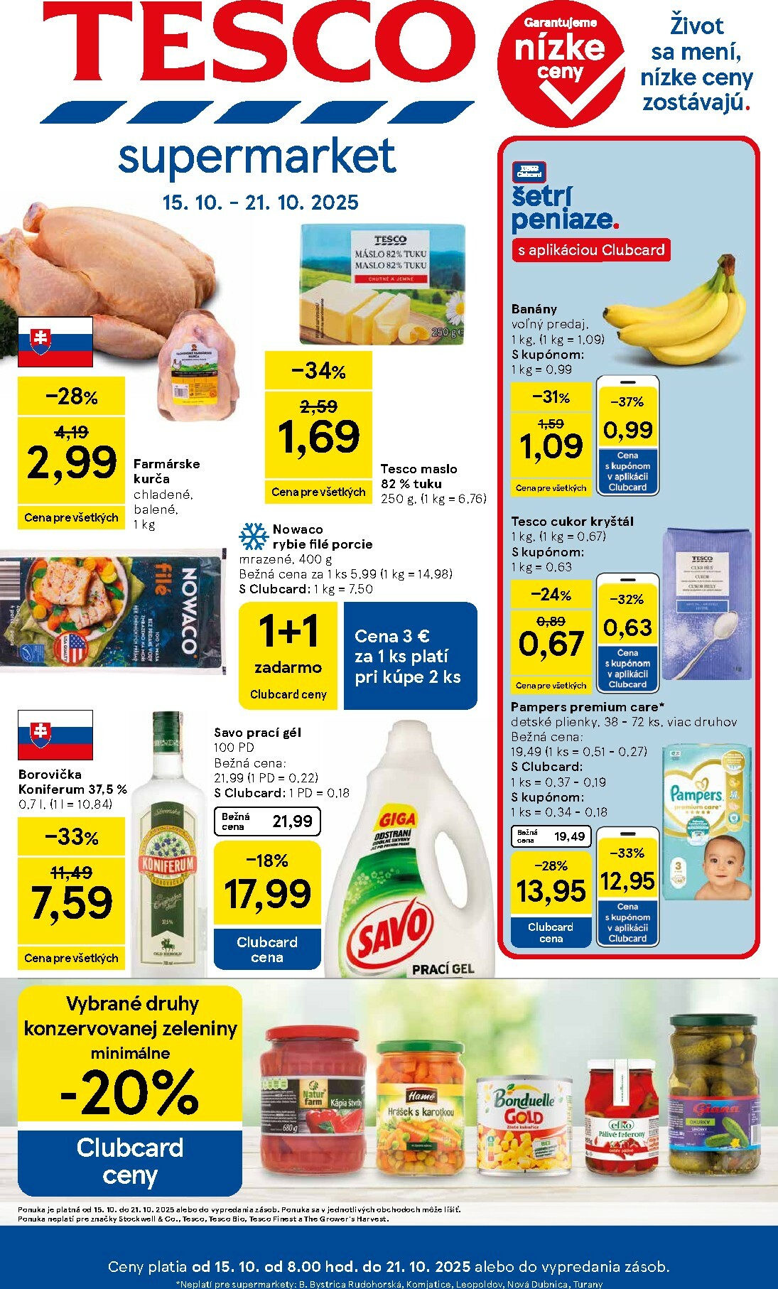 Leták Tesco supermarket platný od 15.10. do 21.10.