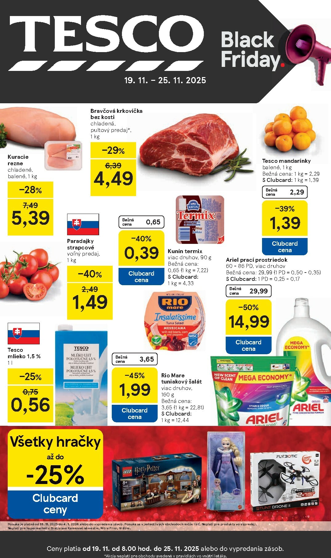 Leták Tesco platný od 19.11. do 25.11.