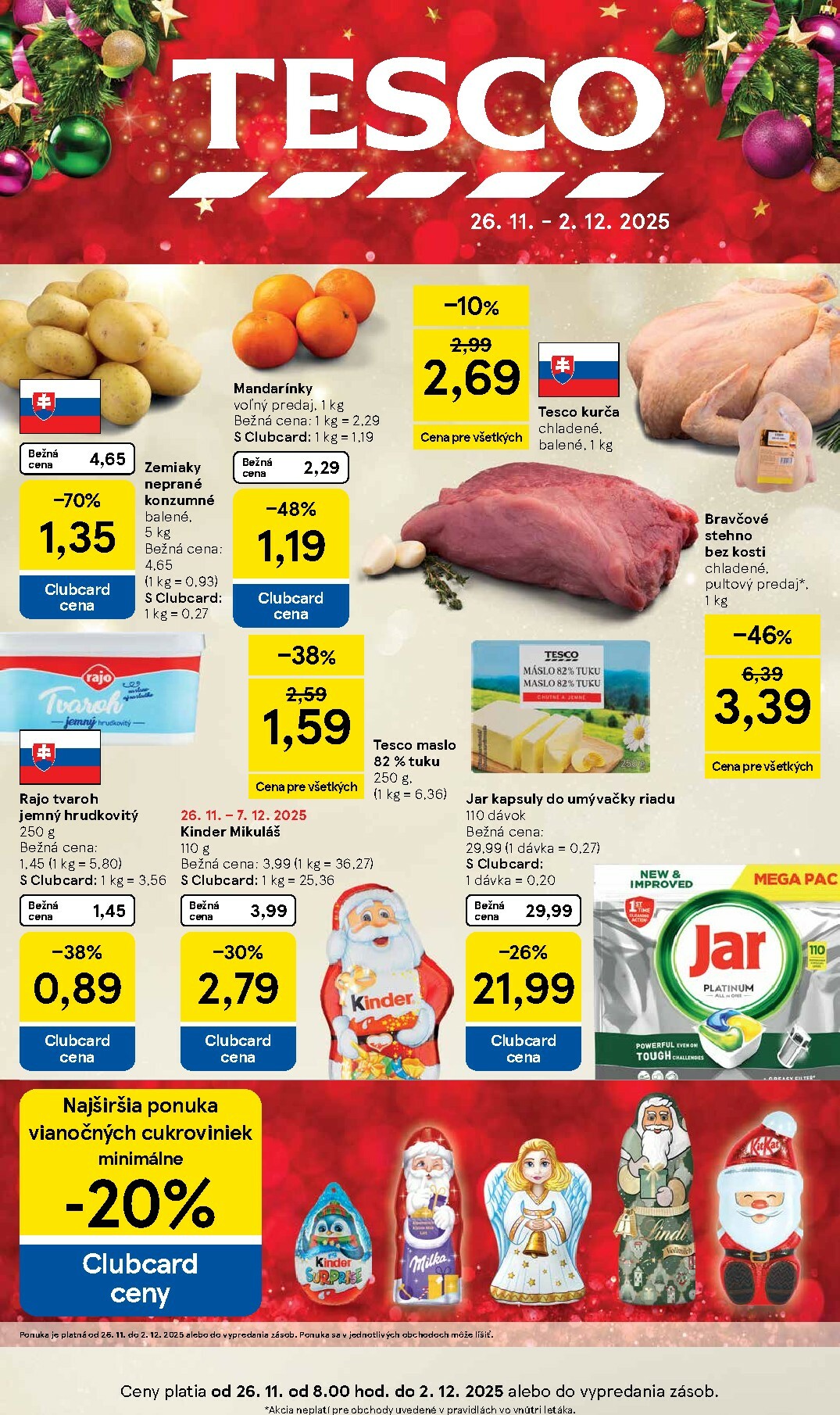 Leták Tesco platný od 26.11. do 02.12.
