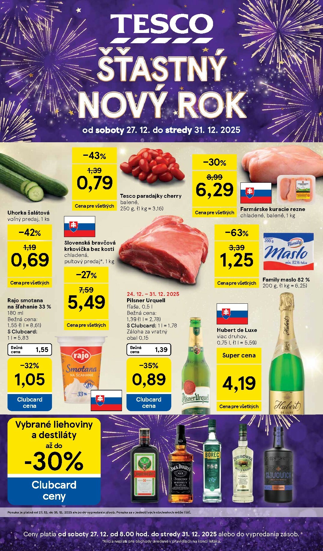 Leták Tesco platný od 27.12. do 31.12.