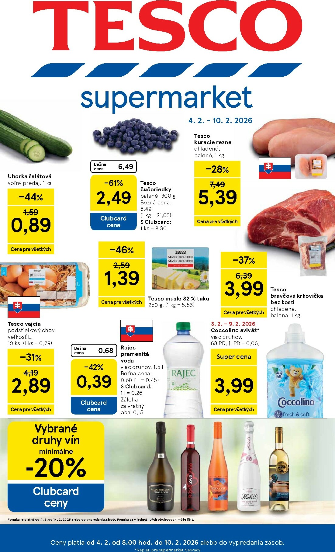 Leták Tesco supermarket platný od 04.02.2026 do 10.02.2026