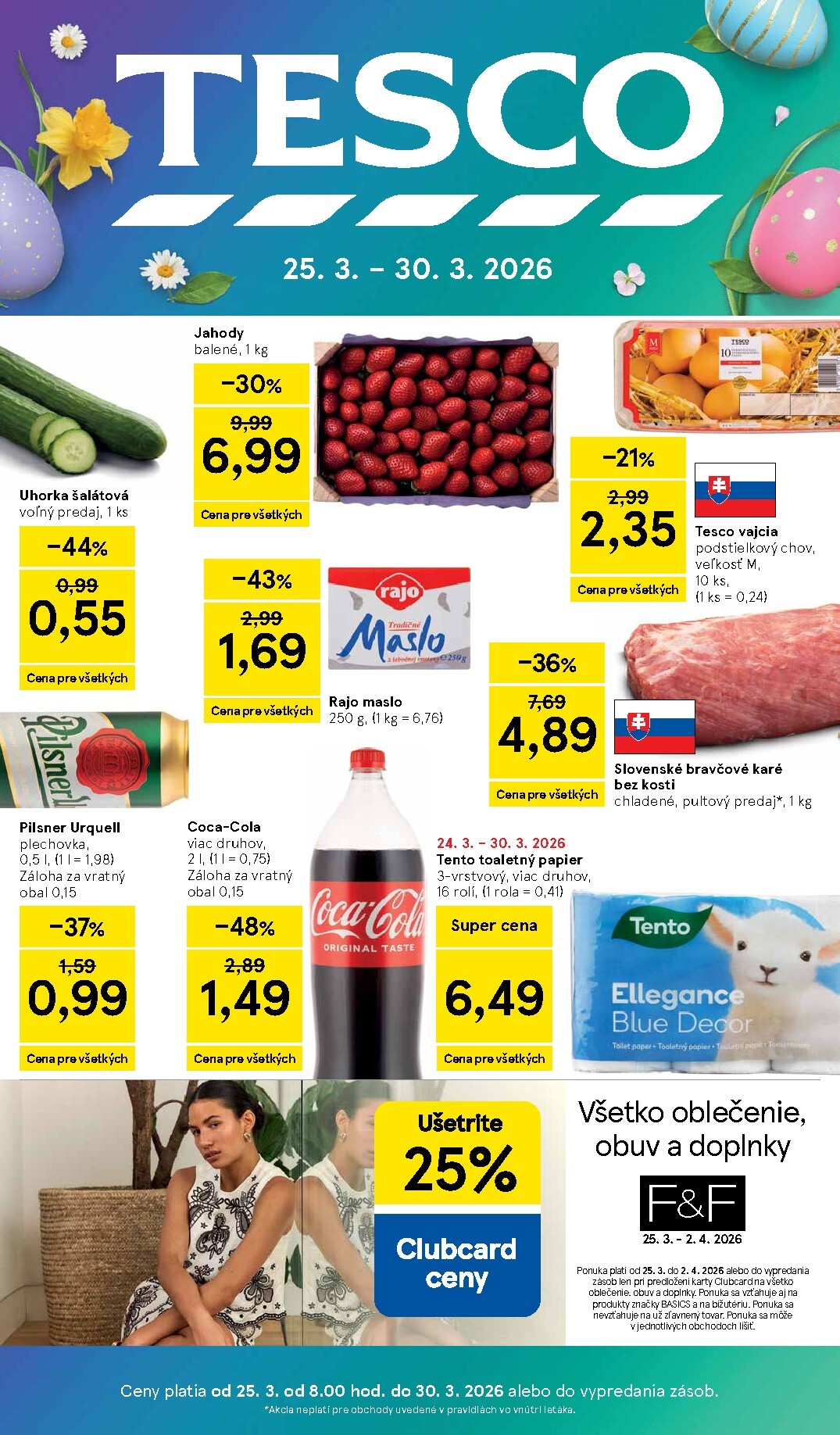 Leták Tesco platný od 25.03.2026 do 30.03.2026