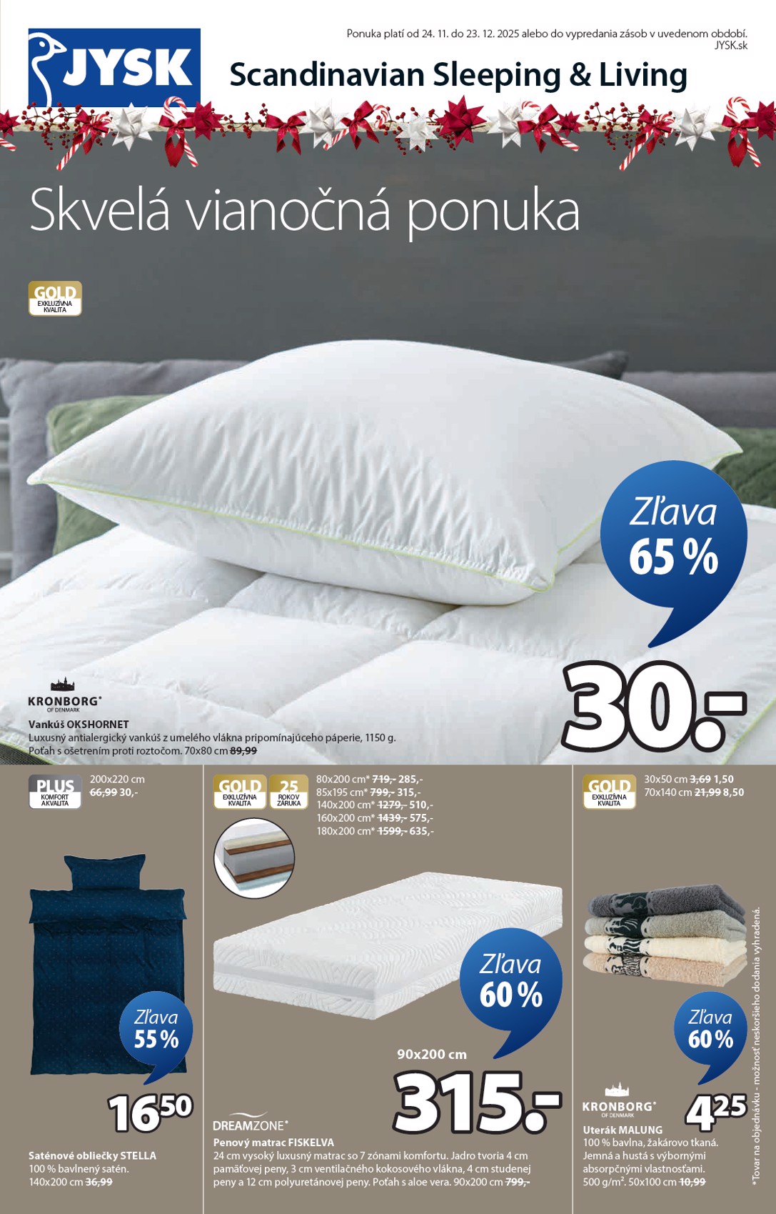 Leták Jysk platný od 24.11. do 23.12.