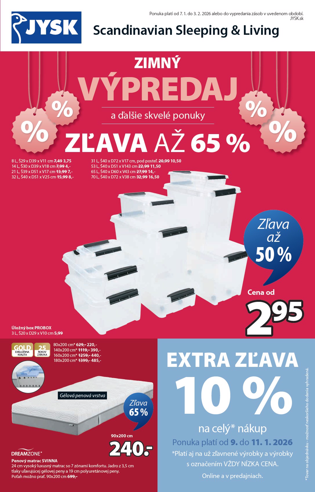 Leták Jysk platný od 07.01. do 03.02.
