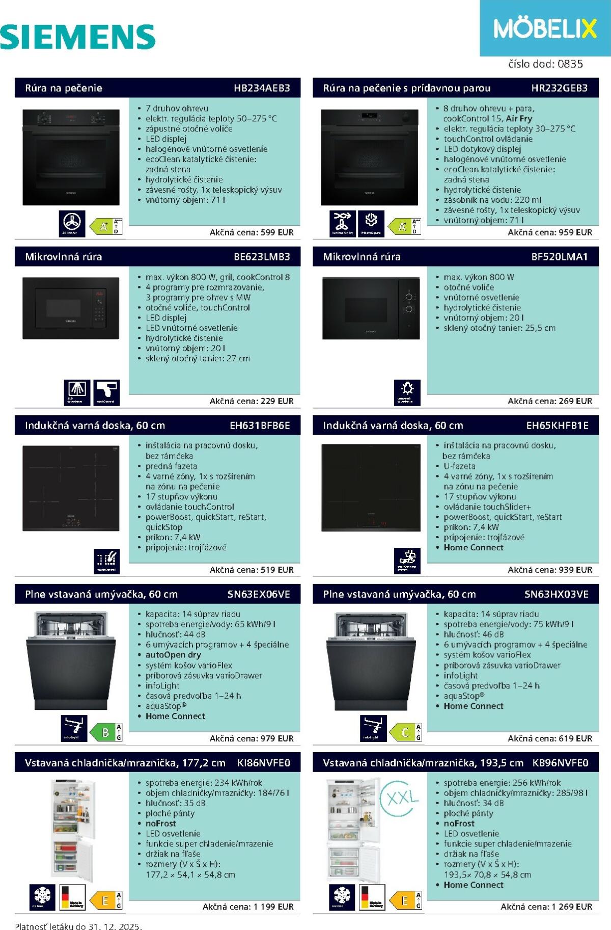 Leták Möbelix - Siemens platný od 01.12. do 31.12.