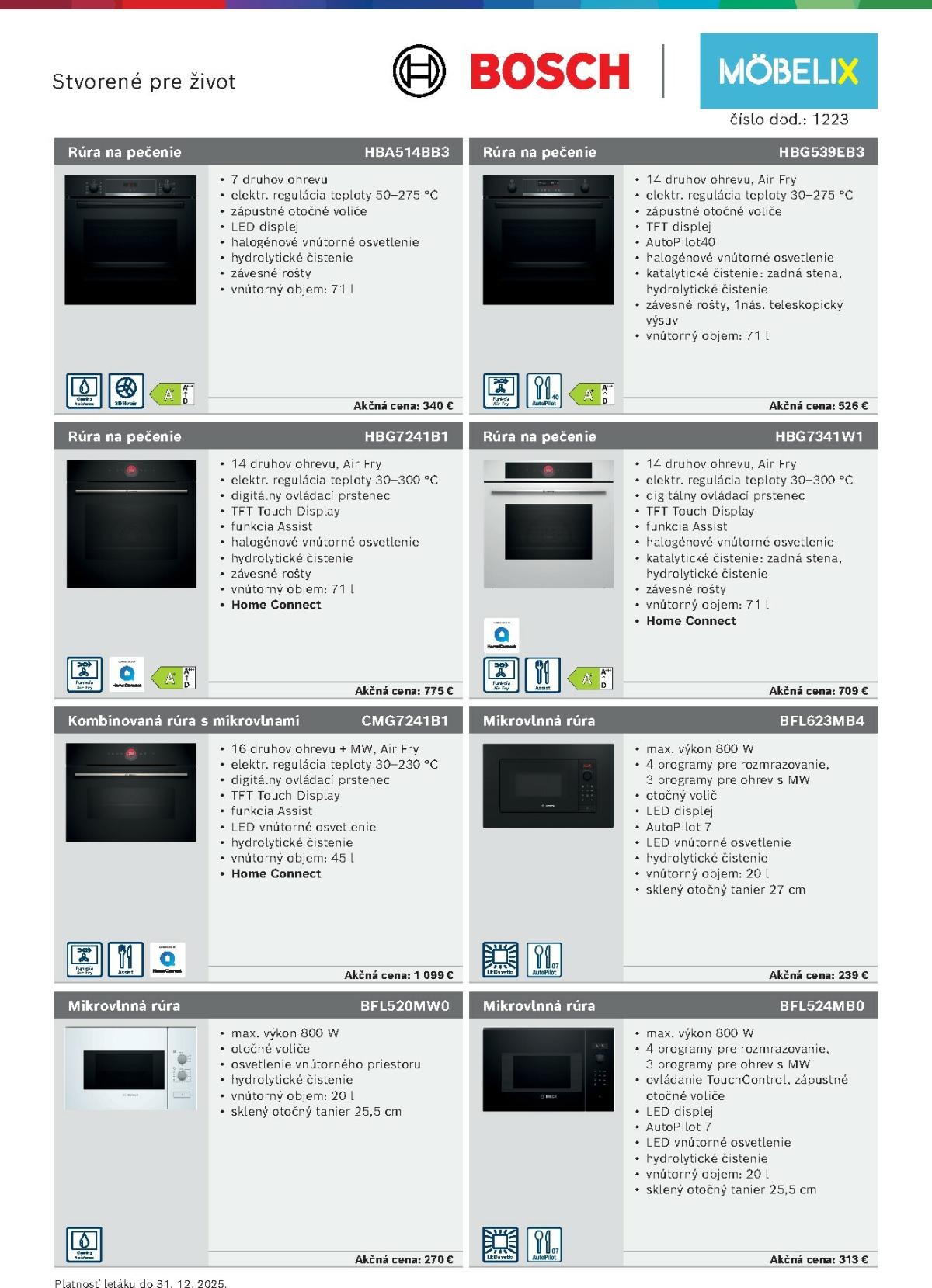 Leták Möbelix - Bosch platný od 01.06. do 31.12.