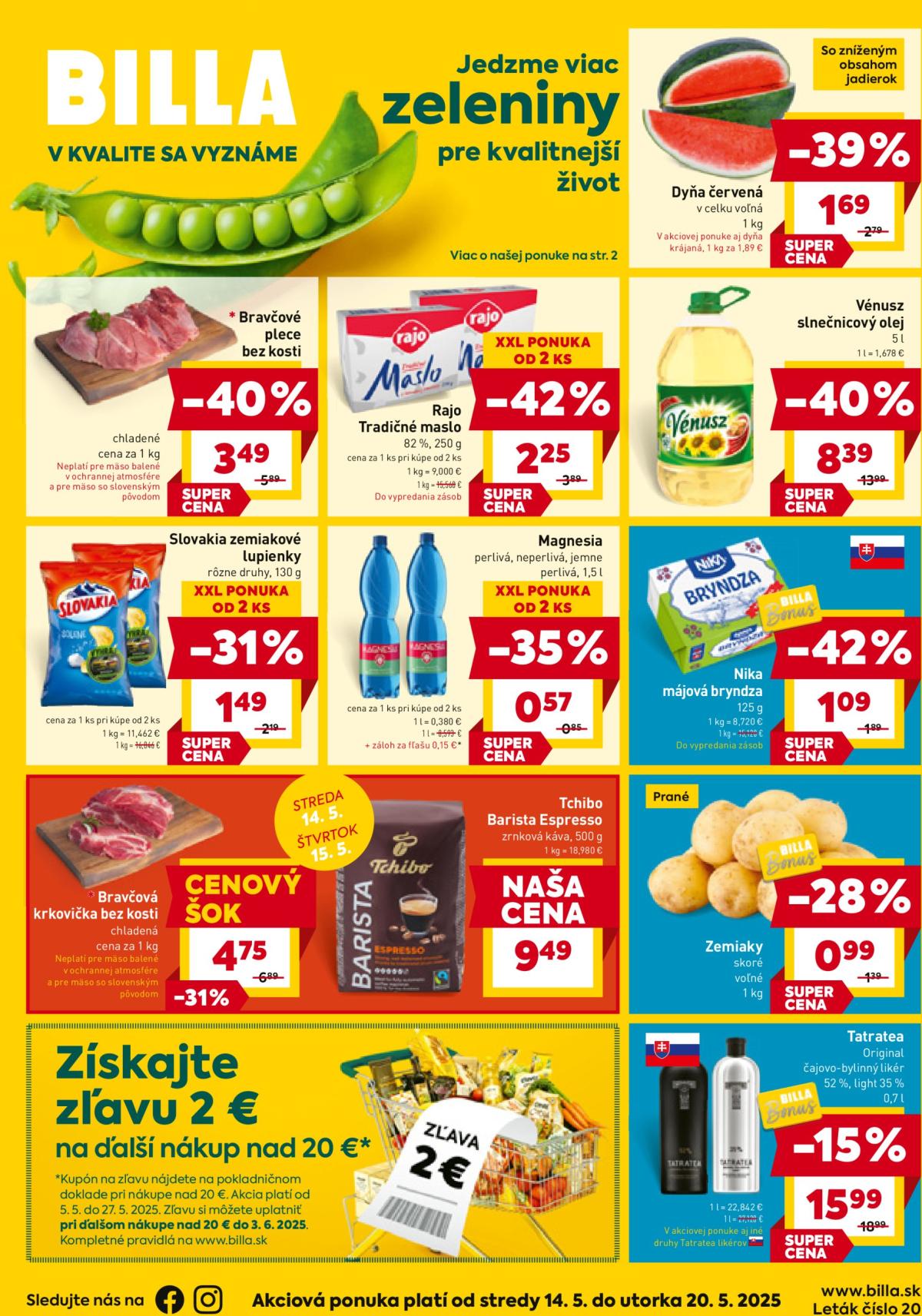 Billa leták platný od 14.05. - 20.05.