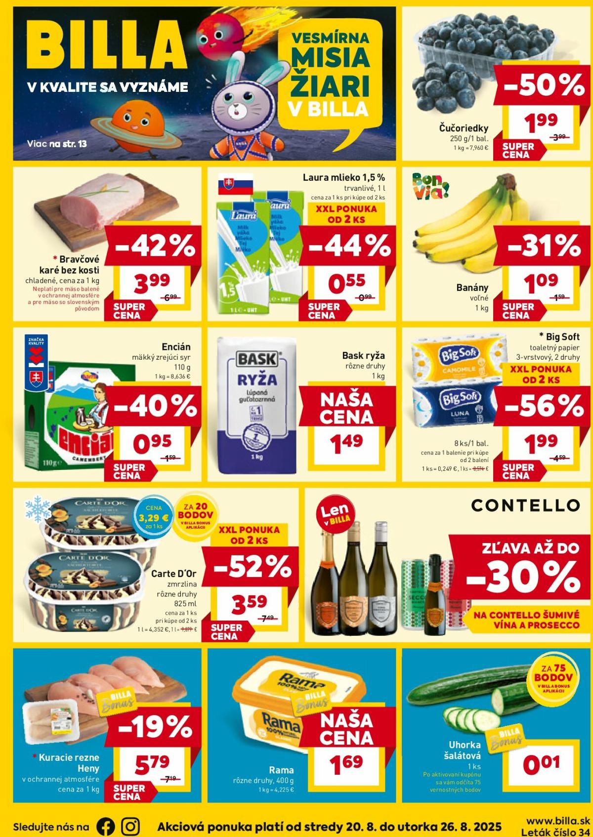 Leták Billa platný od 20.08. do 26.08.