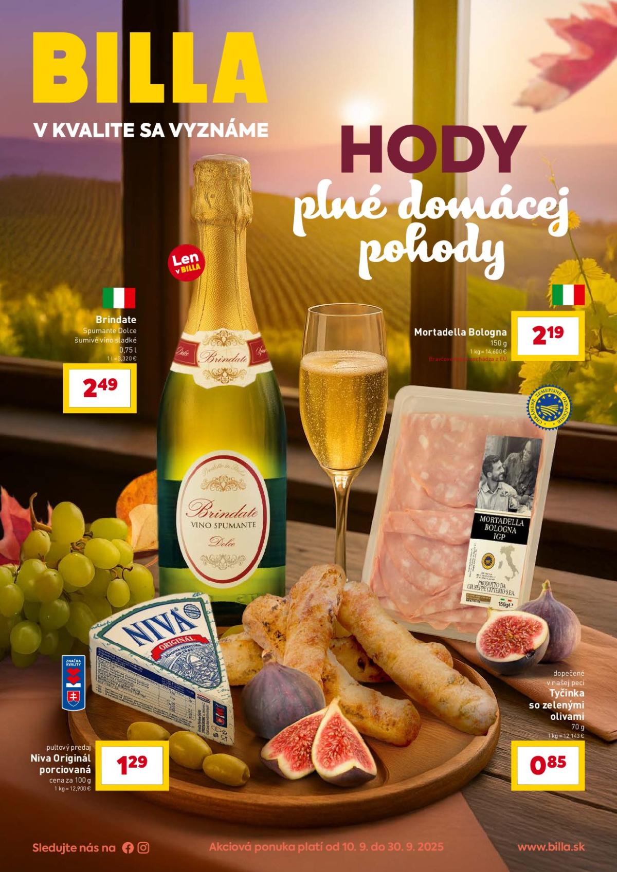 Leták Billa - Feast & Wine platný od 10.09. do 30.09.