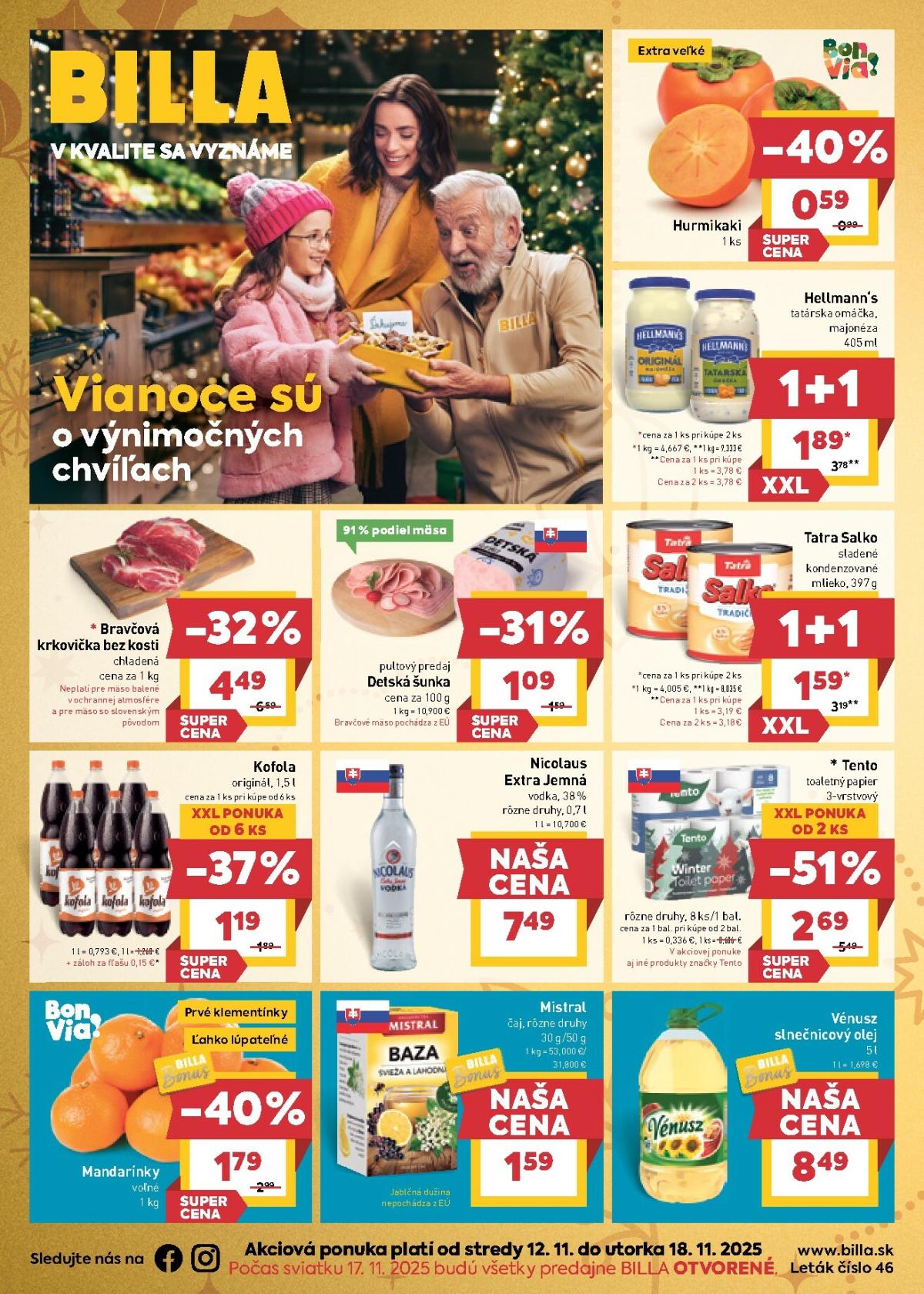 Leták Billa platný od 12.11. do 18.11.