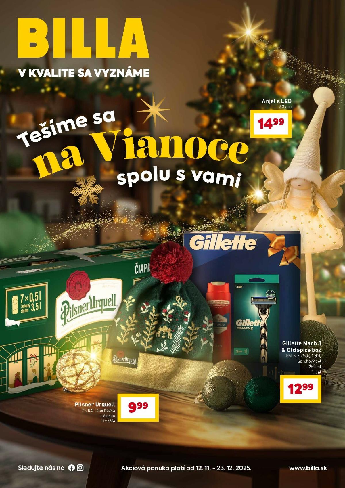 Leták Billa - Vianoce platný od 12.11. do 23.12.