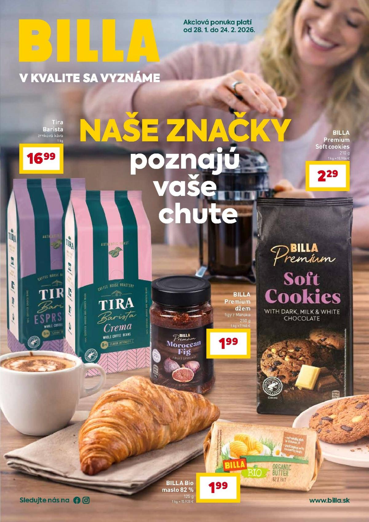 Leták Billa - Naše značky platný od 28.01. do 24.02.