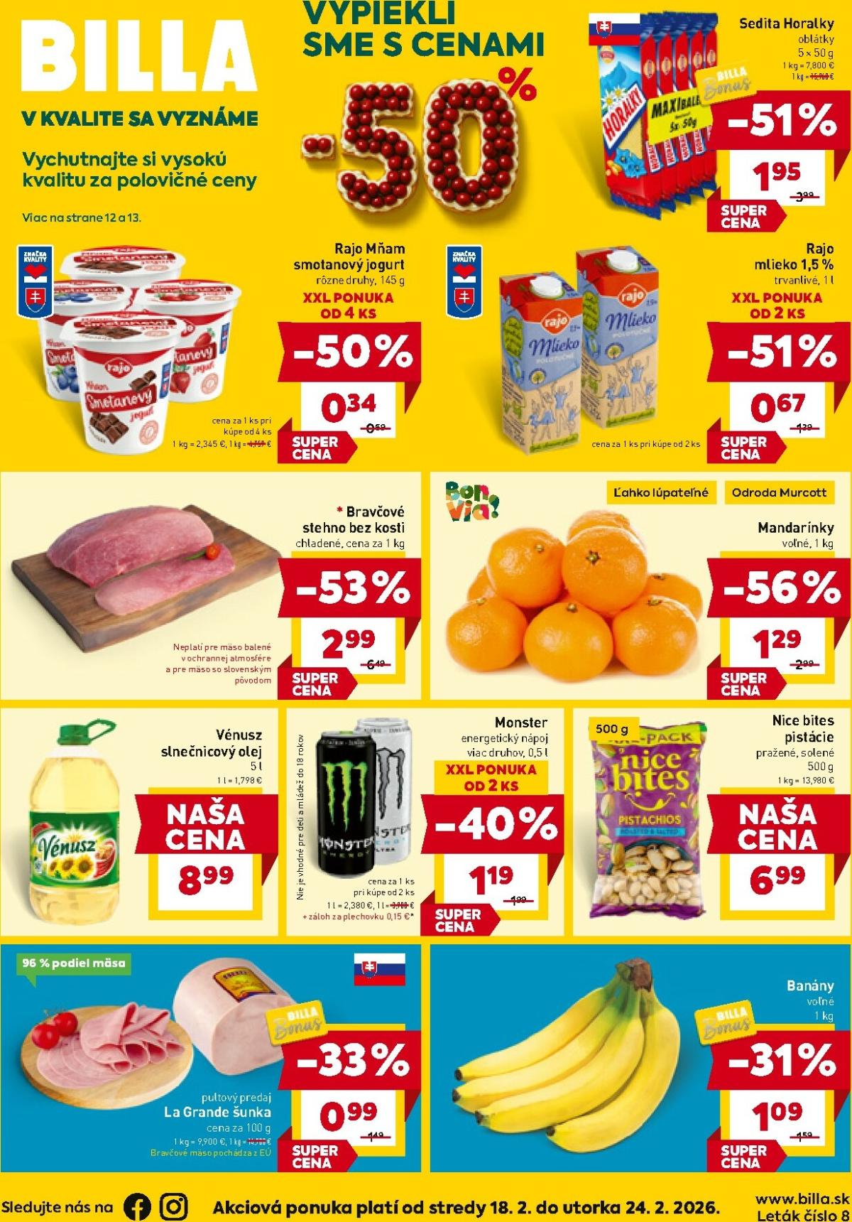 Leták Billa platný od 18.02.2026 do 24.02.2026